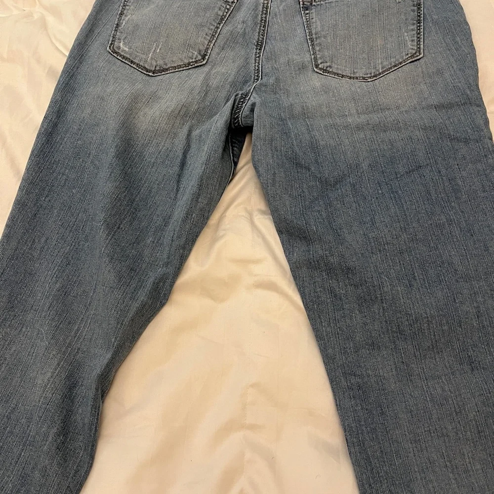 Ann Taylor Loft JEWELED Relaxed Denim Jeans Size 31/12T